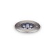 Spot Exterior Ideal Lux Floor D12 Led, Argintiu, 255668, Italia