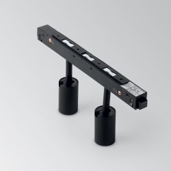 Downlight pe Sina Magnetica Ideal Lux Ego Track Double 05W 3000K Bk Led, Negru, 257624, Italia