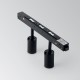 Downlight pe Sina Magnetica Ideal Lux Ego Track Double 05W 3000K Bk Led, Negru, 257624, Italia