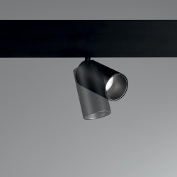 Downlight pe Sina Magnetica Ideal Lux Ego Track Single 08W 3000K Bk Led, Negru, 257631, Italia