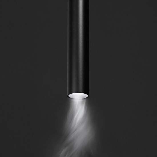 Pendul Sina Magnetica Ideal Lux Ego Pendant Tube 12W 3000K Bk Led, Negru, 257747, Italia