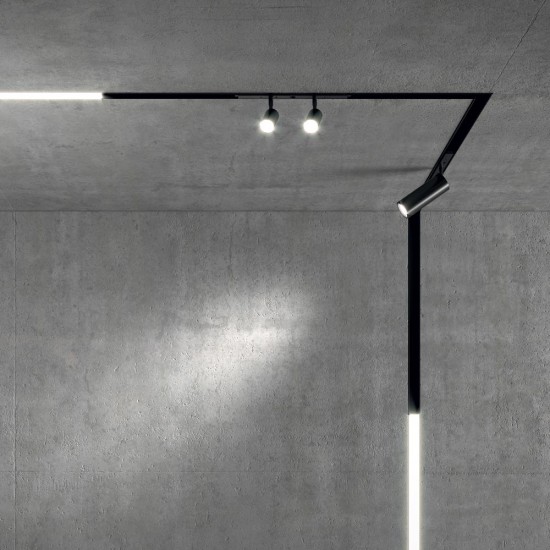 Sina Magnetica Incastrata Ideal Lux Ego Profile Recessed 1000 Mm , Negru, 258171, Italia