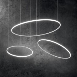 Suspensie Ideal Lux Hulahoop Sp D100 Led, Alb, 258751, Italia