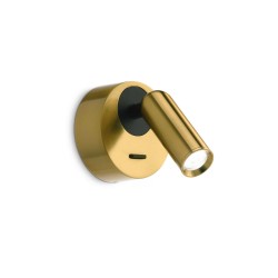 Aplica Tehnica Ideal Lux Bean Round Ap Ottone Led, Auriu, 260624, Italia