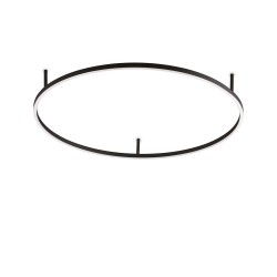 Lustra Plafon Ideal Lux Oracle Slim Pl D090 Round Bk 3000K LED, Negru, 266022, Italia