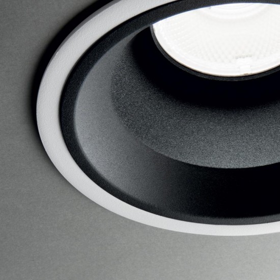 Downlight Incastrat Circular Ideal Lux Off Fi 28W 3000K Wh LED, Alb, 266510, Italia