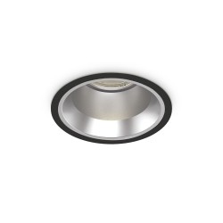 Downlight Incastrat Circular Ideal Lux Off Fi 28W 3000K Bk LED, Negru, 266572, Italia