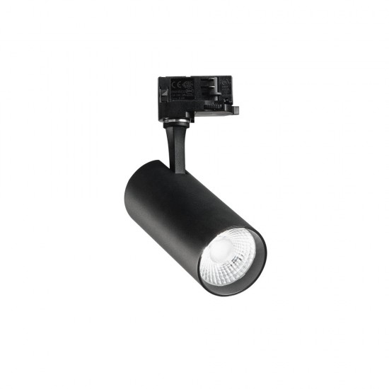 Downlight pe Sina 3 Faze Ideal Lux Fox 25W Cri80 35° 4000K Bk Led, Negru, 267791, Italia