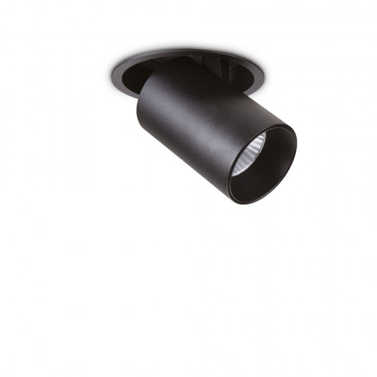 Downlight Incastrat Ideal Lux Nova 12W 4000K Bk Led, Negru, 267920, Italia