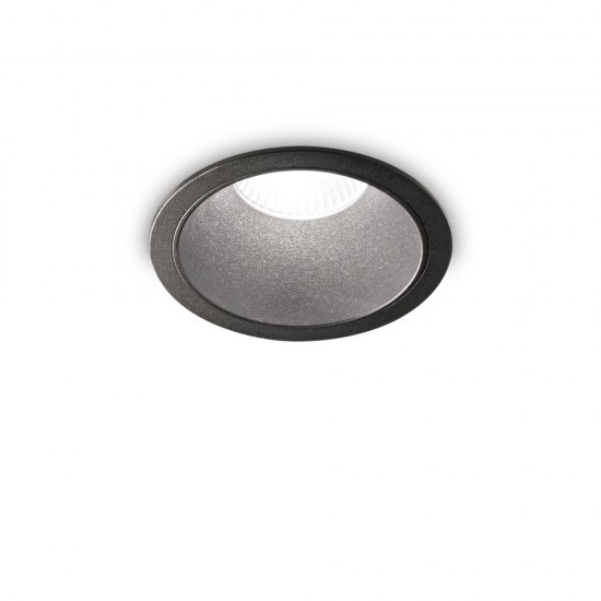 Downlight Incastrat Ideal Lux Game Round Bk Bk 4000K Led, Negru, 267968, Italia