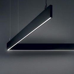 Suspensie Tehnica Ideal Lux Linus Sp Bk 4000K Led, Negru, 268217, Italia