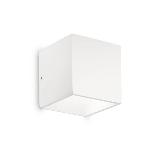 Aplica Exterior Ideal Lux Rubik Ap1 D10 Bianco 3000K Led, Alb, 269313, Italia