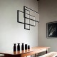 Candelabru Ideal Lux Frame Sp Rettangolo Nero Led, Negru, 269382, Italia