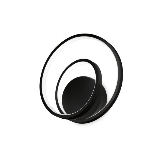 Aplica Ideal Lux Oz Ap Nero Led, Negru, 269399, Italia