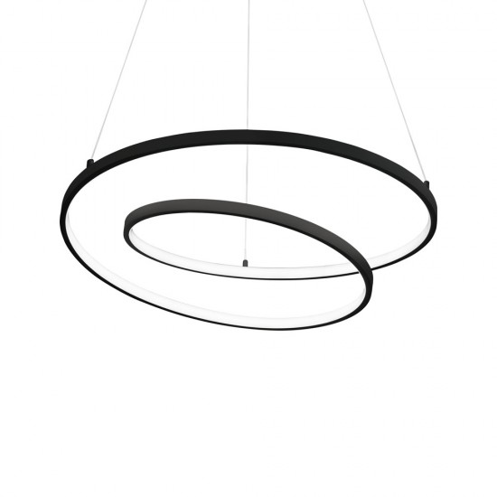 Suspensie Ideal Lux Oz Sp D80 Nero Led, Negru, 269450, Italia