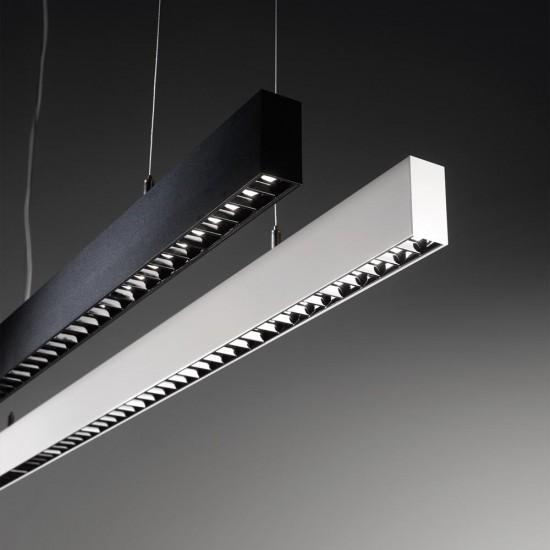 Suspensie Tehnica Ideal Lux Office Sp 4000K Bk Led , Negru, 271200, Italia