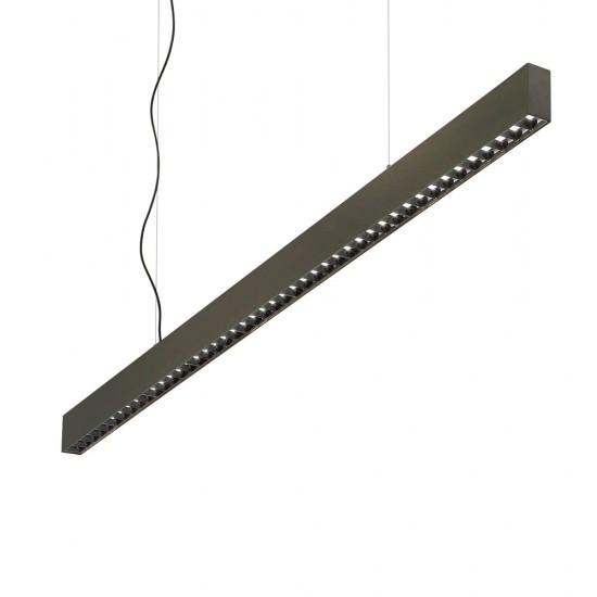 Suspensie Tehnica Ideal Lux Office Sp 4000K Bk Led , Negru, 271200, Italia