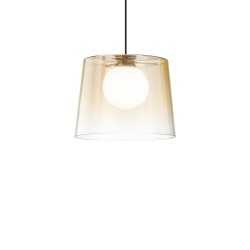 Pendul Ideal Lux Fade Sp1 Ambra G9, Ambra, 271316, Italia