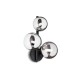 Aplica Ideal Lux Perlage Ap3 Nero G9, Negru, 271439, Italia