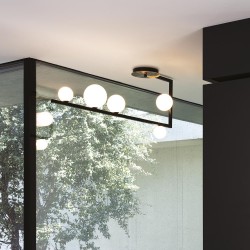 Lustra Plafon Ideal Lux Birds Pl5 G9, Negru, 273631, Italia