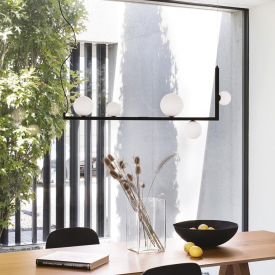 Suspensie Ideal Lux Birds Sp5 G9, Negru, 273648, Italia