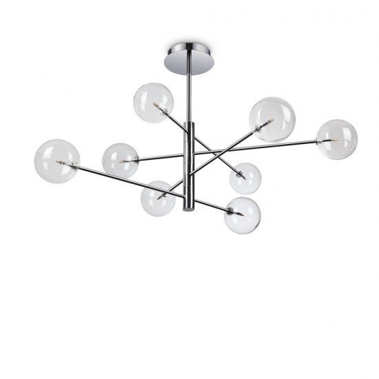 Candelabru Equinoxe Sp8 Cromo G4, Crom, 275178, Ideal Lux Italia