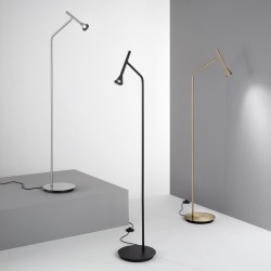 Lampadar Ideal Lux Diesis Pt Nero LED, Negru, 279800, Italia