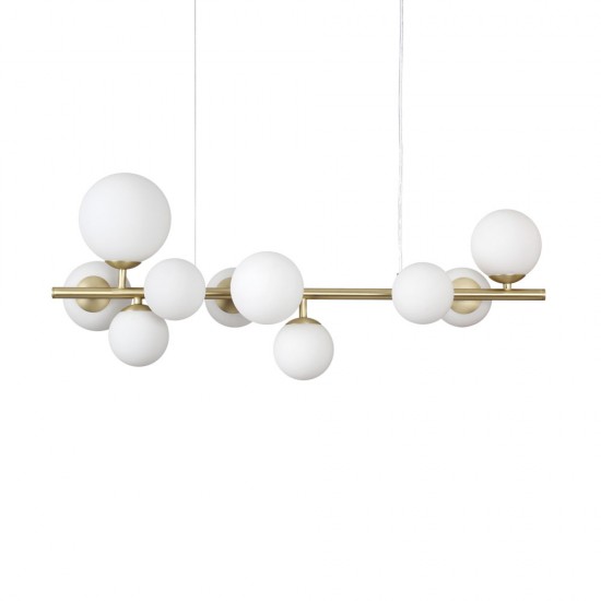 Candelabru Ideal Lux Perlage Sp10 Ottone Satinato G9, Auriu, 283791, Italia
