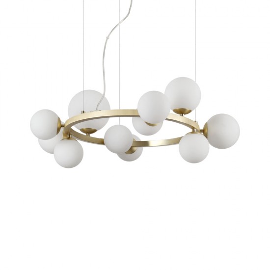 Candelabru Ideal Lux Perlage Sp11 Ottone Satinato G9, Auriu, 283807, Italia