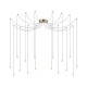 Suspensie Lucciola Sp16 Ottone LED, Auriu, 284019, Ideal Lux Italia
