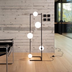 Lampadar Angolo Pt5 Nero G9, Negru, 284309, Ideal Lux Italia