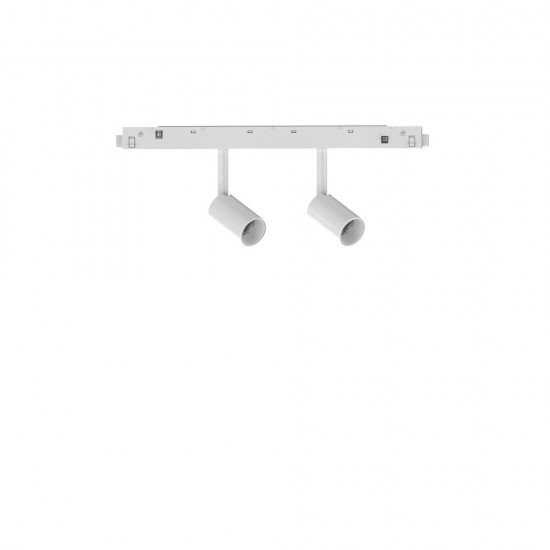 Downlight pe Sina Magnetica Dublu Ideal Lux Ego Track Double 05W 3000K Dali Wh LED, Alb, 286341, Italia