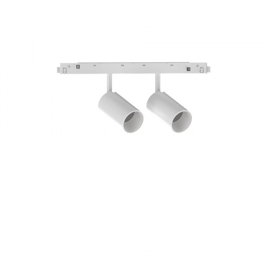 Downlight pe Sina Magnetica Dublu Ideal Lux Ego Track Double 16W 3000K Dali Wh LED, Alb, 286365, Italia
