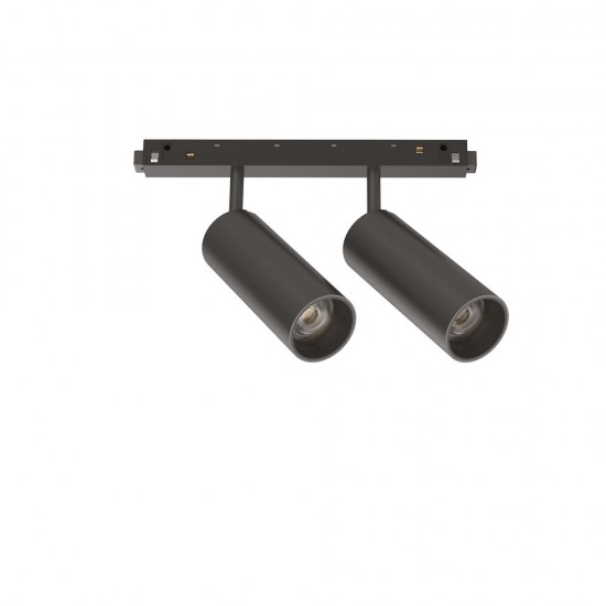 Downlight pe Sina Magnetica Dublu Ideal Lux Ego Track Double 24W 3000K Dali Bk LED, Negru, 286372, Italia