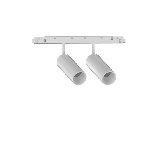 Downlight pe Sina Magnetica Dublu Ideal Lux Ego Track Double 24W 3000K Dali Wh LED, Alb, 286389, Italia