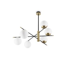 Candelabru Gourmet Pl6 E14, Negru, 289496, Ideal Lux Italia