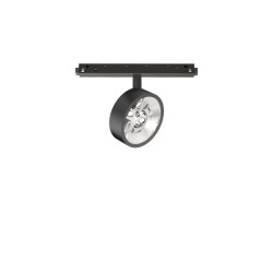 Downlight pe Sina Magnetica Ego Track Flat Single 09W 3000K On-Off Bk LED, Negru, 290614, Ideal Lux Italia