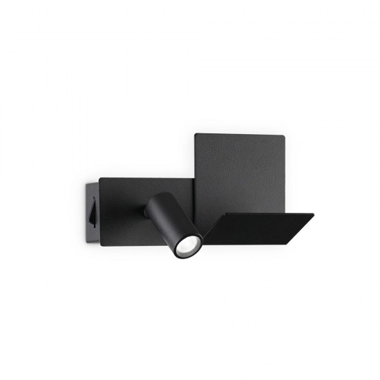 Aplica Dormitor Komodo-1 Ap Nero LED, Negru, 291796, Ideal Lux Italia
