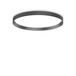 Plafoniera Baie Fly Pl D60 3000K Nero LED, Negru, 292205, Ideal Lux Italia