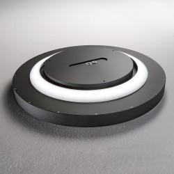 Plafoniera Baie Fly Pl D60 3000K Nero LED, Negru, 292205, Ideal Lux Italia