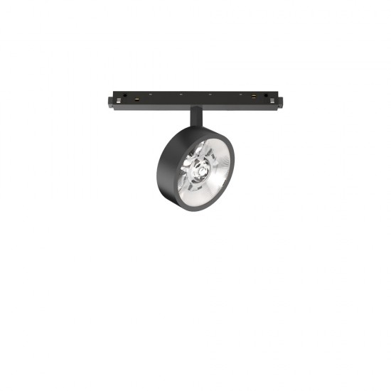 Downlight pe Sina Magnetica Ego Track Flat Single 09W 3000K Dali Bk LED, Negru, 300528, Ideal Lux Italia