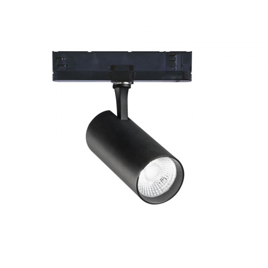 Downlight pe Sina 3 Faze Fox 25W Cri90  3000K Dali Bk LED, Negru, 302614, Ideal Lux Italia