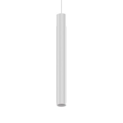 Pendul Sina Ego Pendant Tube 12W 3000K 1-10V Wh LED, Alb, 303598, Ideal Lux Italia