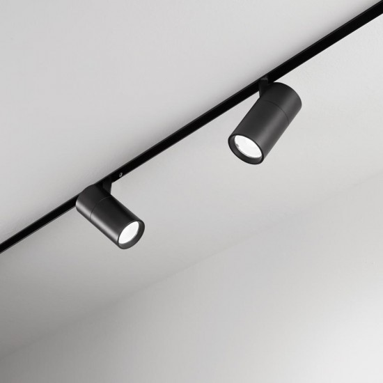 Downlight pe Sina Magnetica Ego Track Single 19W 3000K On-Off Bk LED, Negru, 305608, Ideal Lux Italia