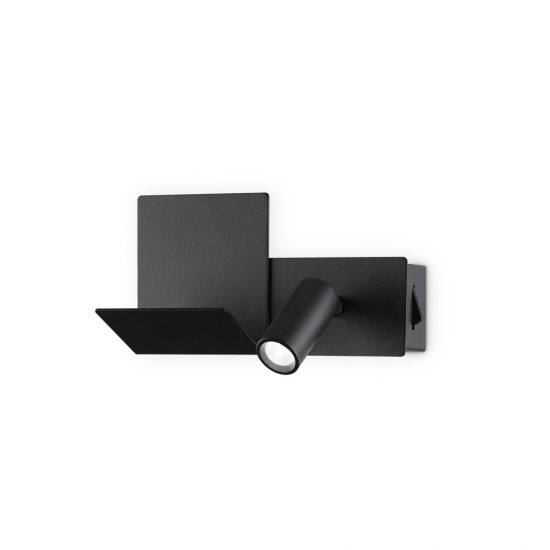 Aplica Dormitor Komodo-2 Ap Nero LED, Negru, 306827, Ideal Lux Italia
