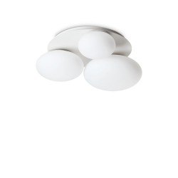 Plafoniera Ninfea Pl3 Bianco GX53, Alb, 306964, Ideal Lux Italia