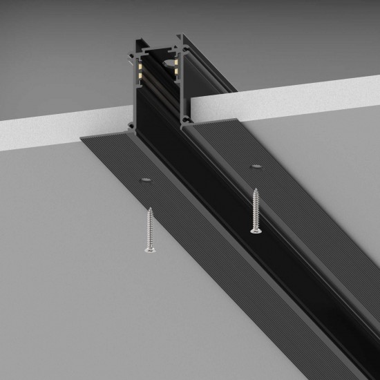 Sina Magnetica Incastrata Ego Profile Recessed Easy 1000 Mm Negru, 320472, Ideal Lux Italia