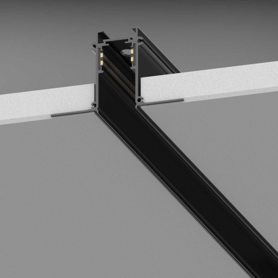Sina Magnetica Incastrata Ego Profile Recessed Easy 1000 Mm Negru, 320472, Ideal Lux Italia