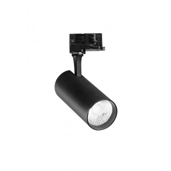 Downlight pe Sina 3 Faze Fox 25w Cri90 4000k On-off LED, Negru, 322377, Ideal Lux Italia