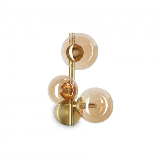 Aplica Perlage Ap3 G9, Amber, 322742, Ideal Lux Italia